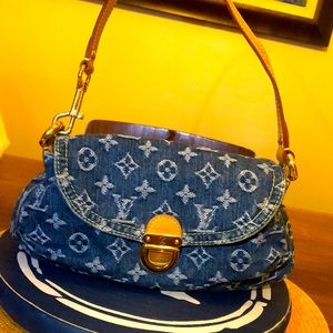 Louis Vuitton Denim Pleaty Bag